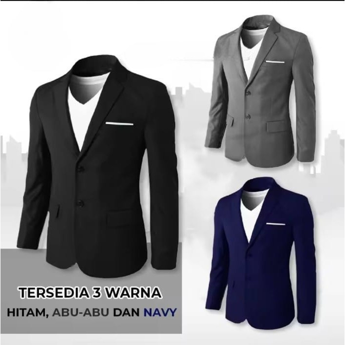 Jas Blazer Pria Formal Original Jas Dinas Kantor Jas Wedding Jas Pesta