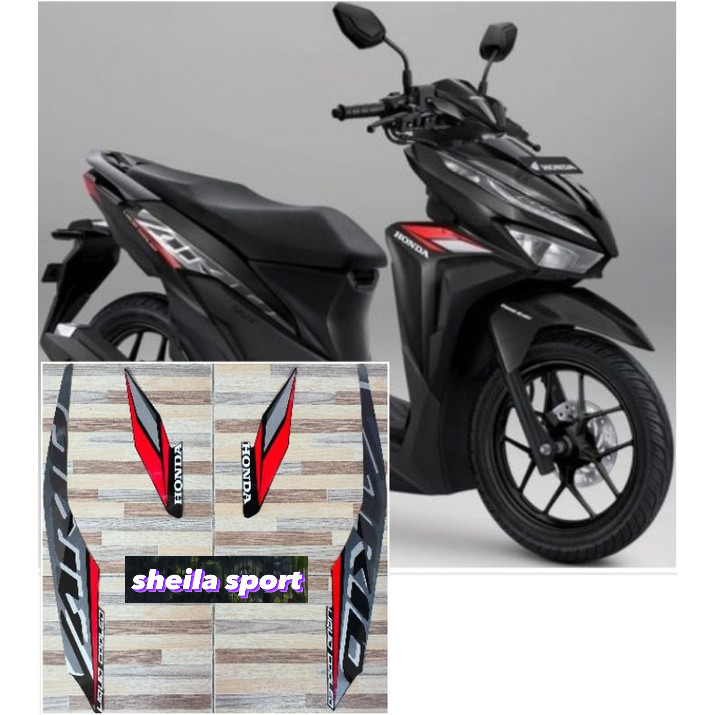 Striping vario 125 stiker Honda vario 125 CBS hitam tahun 2021 kualitas bagus