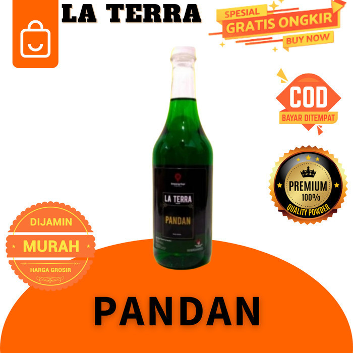 

SYRUP PANDAN LA TERRA MINUMAN KEKINIAN SIRUP RASA KEKINIAN BAHAN CAFFE