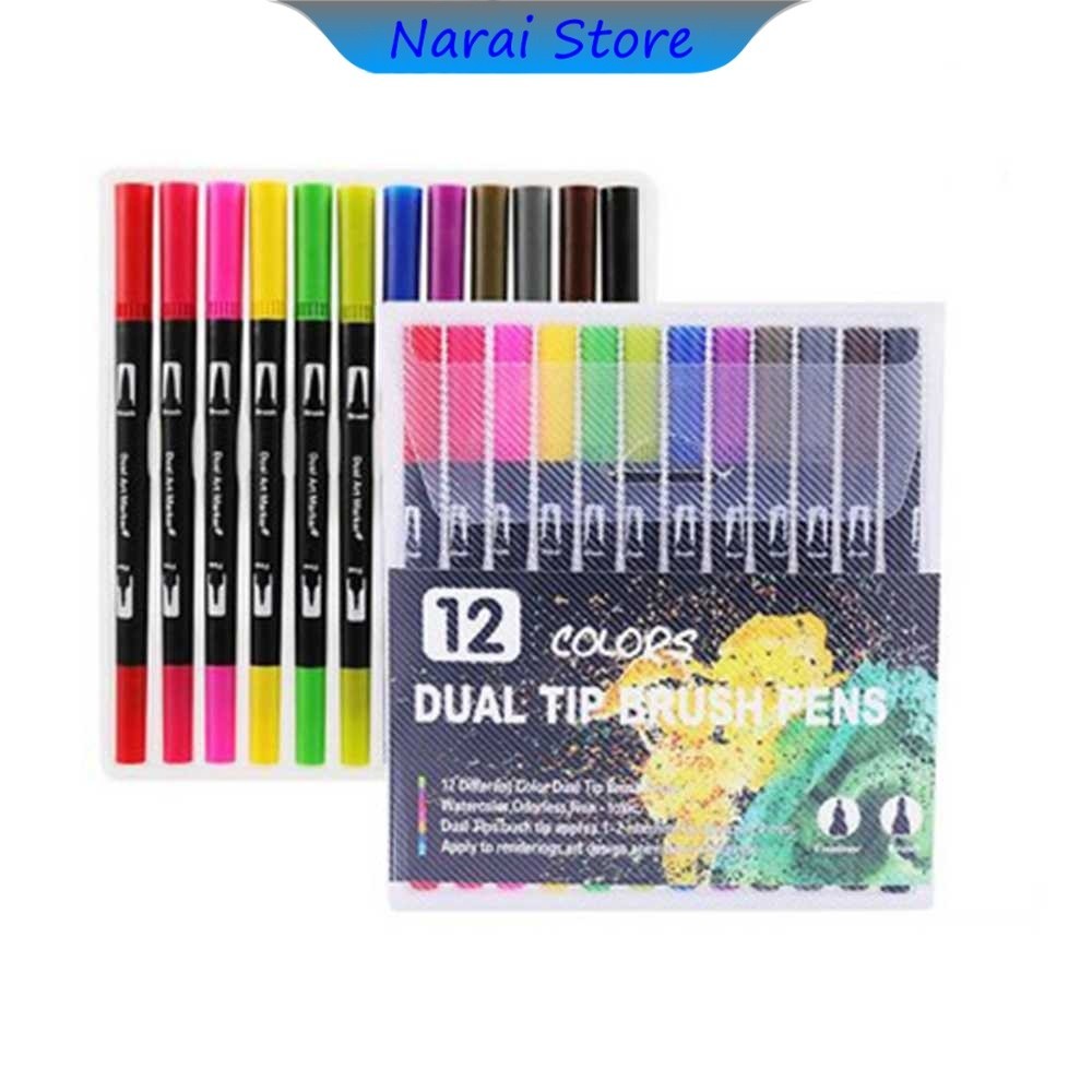 

Kolorowy Spidol Double Head Drawing Pen Fine Art Watercolor Set - MKB