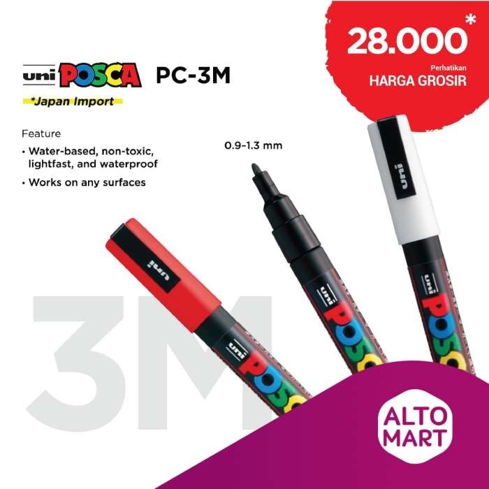 

PROMO!! -UNI POSCA PC-3M Paint Marker (Fine Point) - C, 5