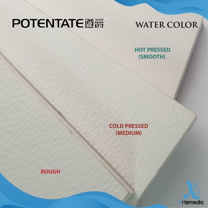 

PROMO!! -Kertas Cat Air Potentate 13,5x19,5cm Watercolor Paper Pad - COLD PRESSED