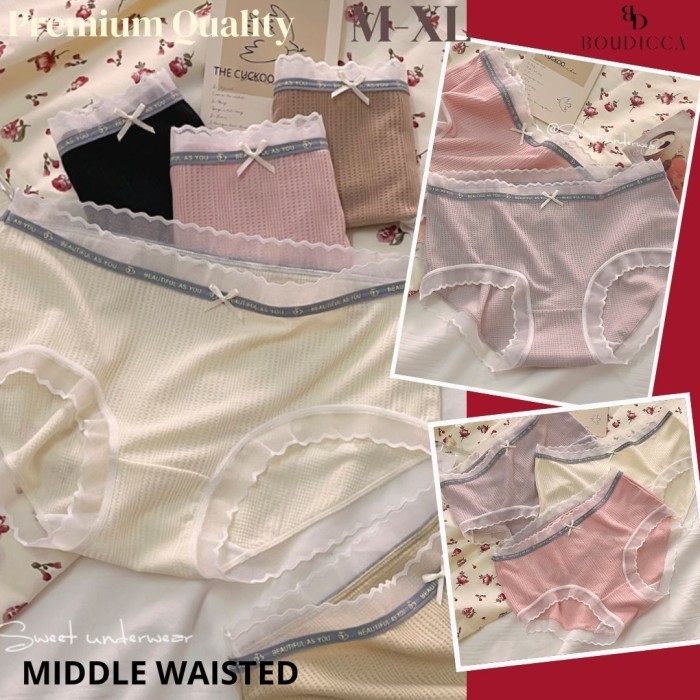 SHERY Celana Dalam Brokat Katun Lembut Soft Tipis Anti Bakteri CD Lace