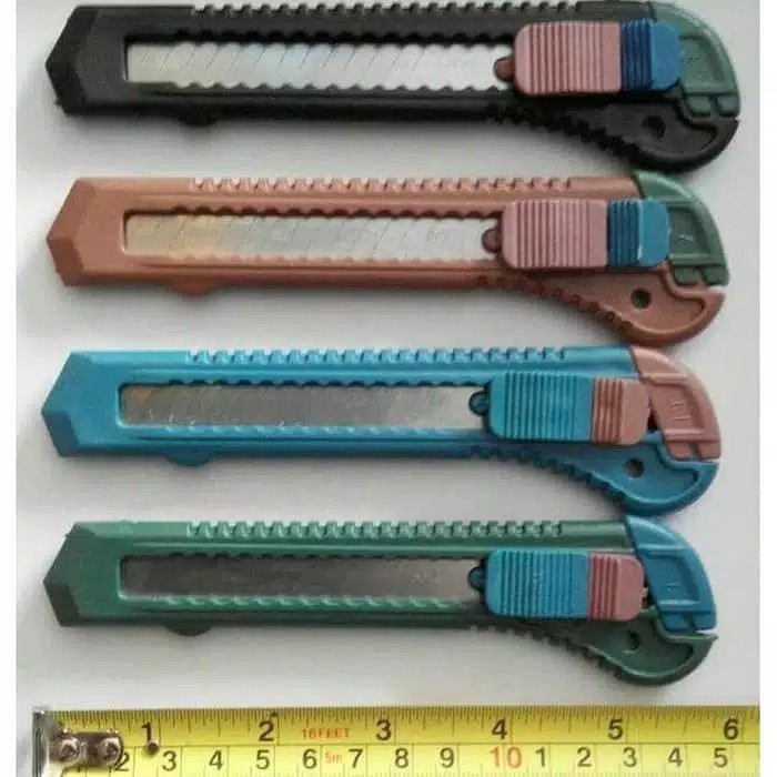 

A019-Cutter besar serbaguna pisau cutter ekonomis tajam stainless perlengkapan fotocopy perlengkapan alat tulis sekolah dan kantor