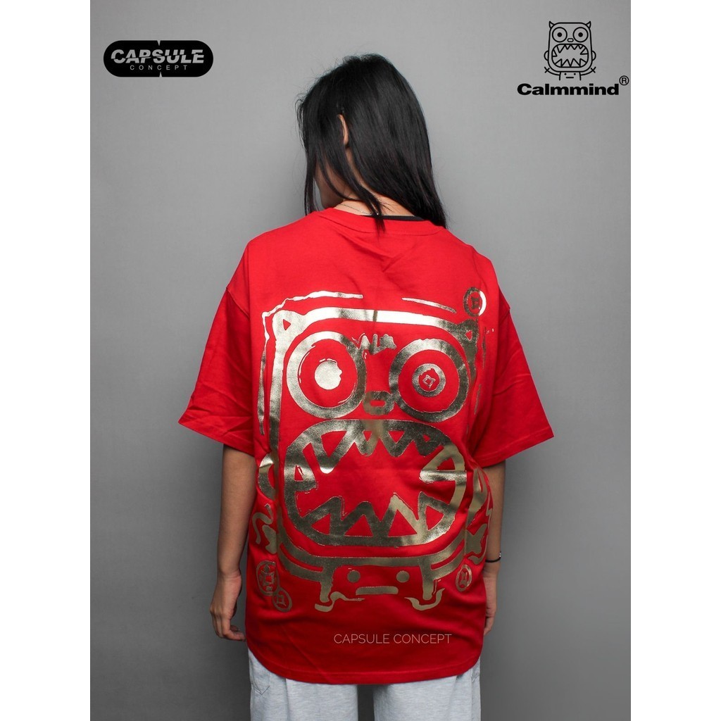 CalmMind New Year Monster Red Tee