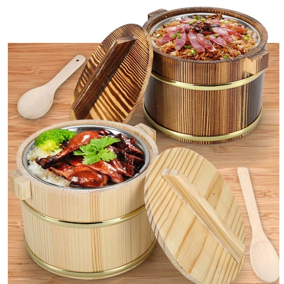 Tempat Nasi Kayu / Tahan Panas