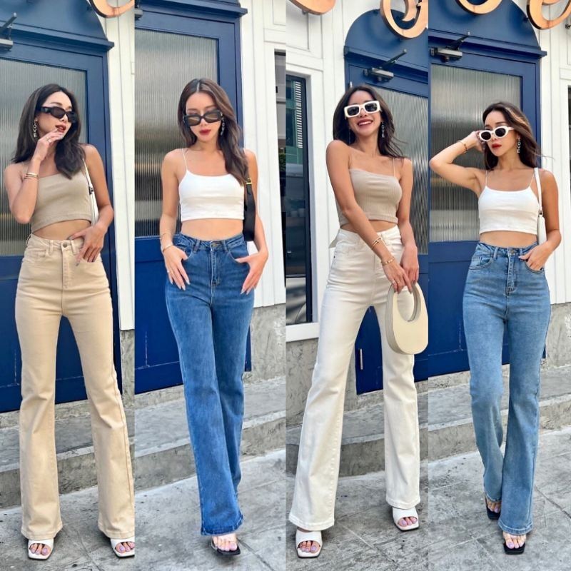 NEW READY CELANA PROMTHONG HW DENIM CUTBRAY PANTS 3676 BEST SELLER IMPORT BANGKOK CELANA JEANS WANIT