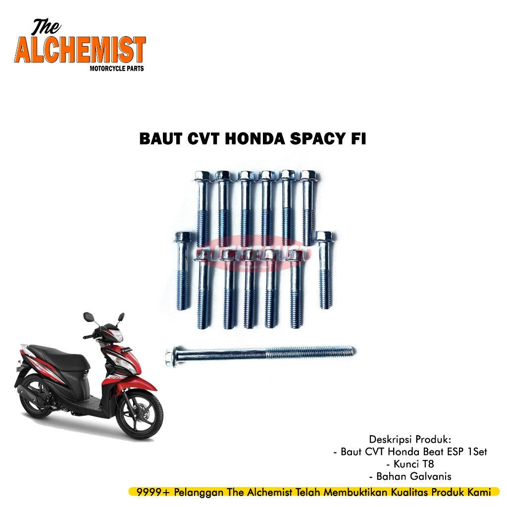 COD Baut Cover CVT Honda Spacy / Baud CVT Spacy 1Set / Baut Baud CVT Honda Spacy 1Set