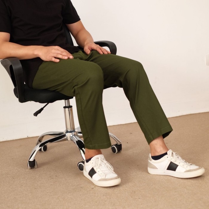 celana sirwal pria/celana cingkrang pria/fashion muslim pria - Hitam, M