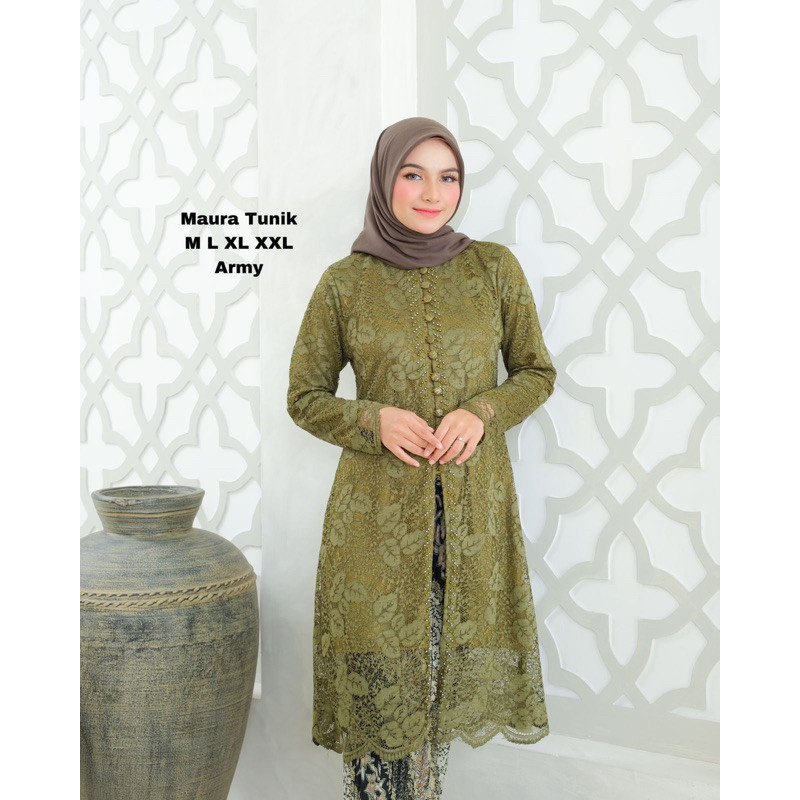 SETELAN BAJU KEBAYA TUNIK BRUKAT PAYET KEBAYA TUNIK BRUKAT MODERN KEBAYA PESTA MODERN KEBAYA LAMARAN