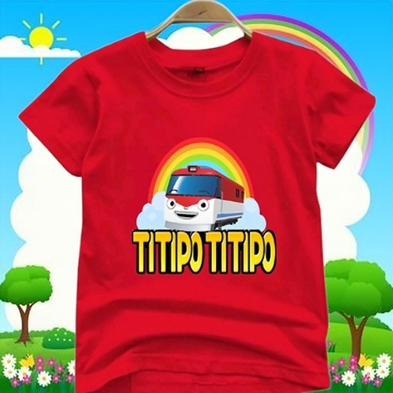 GK - Kaos Anak Kereta Titipo Titipo ( 2-10 Thn ) Unisex