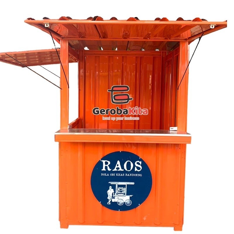 

FROMO SLE SPESIAL booth Container minimalis dengan lantai