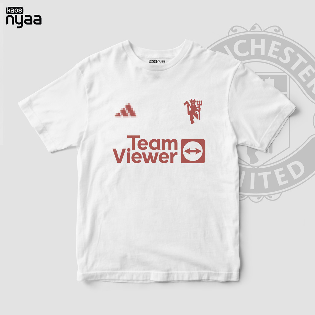 T-Shirt / Kaos Manchester United Away Putih Ala Jersey Musim Baru 2023/24
