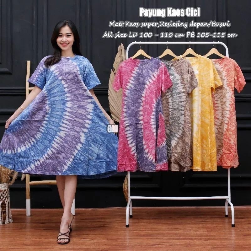 Daster Kaos Resleting Depan Busui