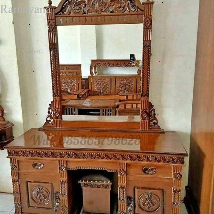 

Meja Rias Ukir Kayu Jati murah