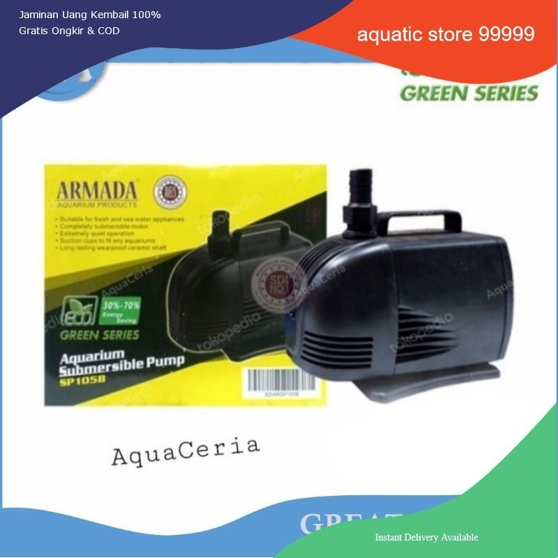 armada sp 105 B power head pompa celup kolam ikan hias 105B 105 B