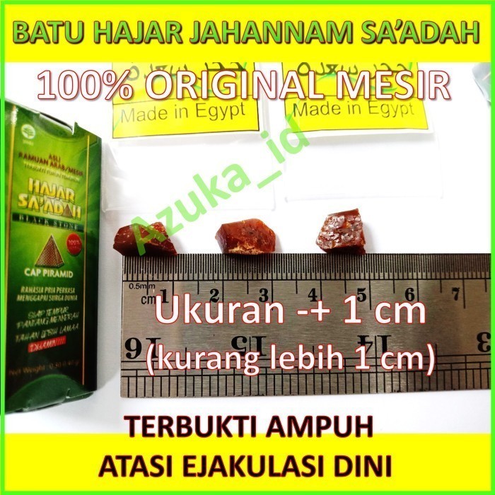 Hajar Super Jahanam Saadah Original Batu Padatan Asli Mesir