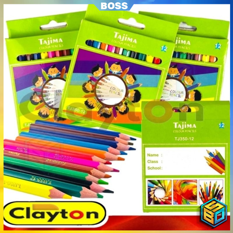 

BOSS MURAH COD TAJIMA Pensil Warna Panjang 12 Warna / Pensil Warna Pendek 12 Warna Tajima / Pensil Warna Murah Berkualitas / Color Pencils