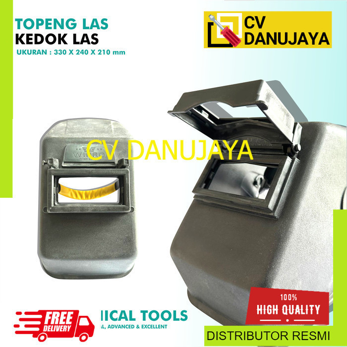 Helm Las Wipro Kedok Las Topi Hitam Model Putar