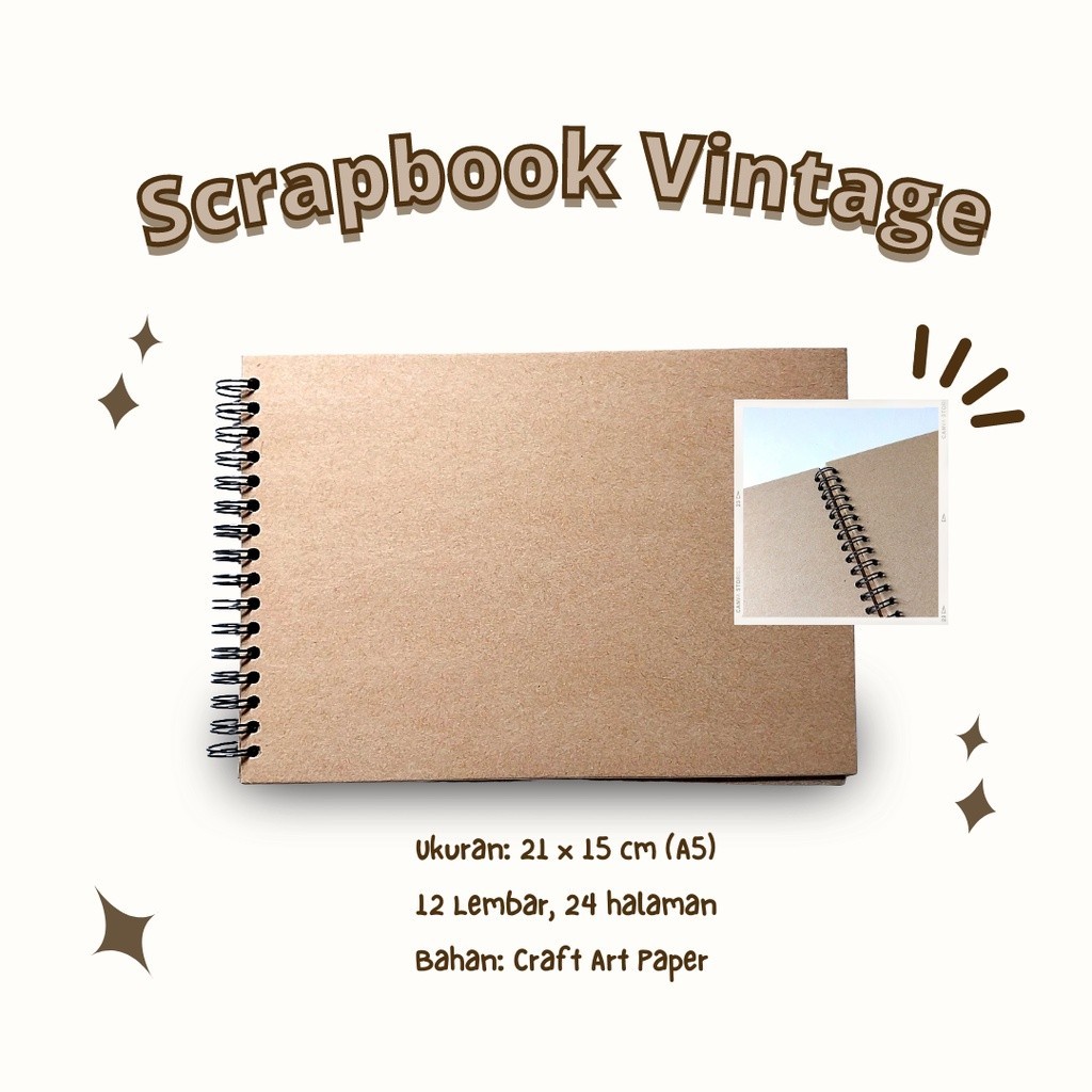 

Scrapbook Album vintage buku catatan story book kado anniversary valentine cowok cewek murah