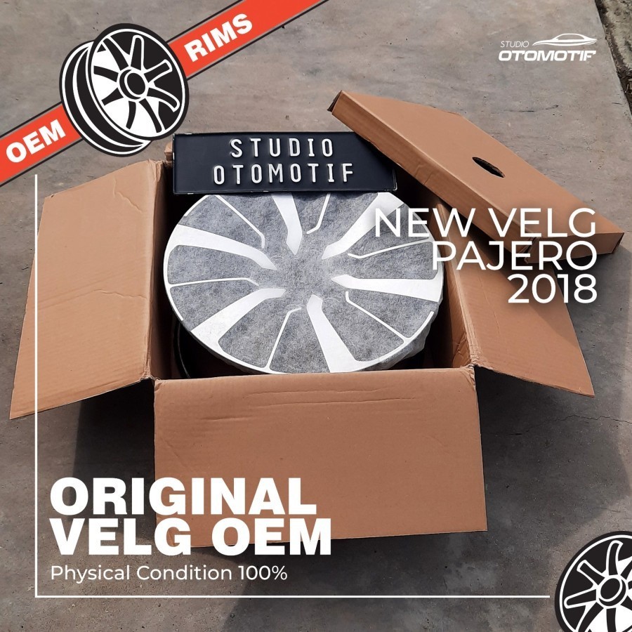 VELG OEM ORIGINAL PAJERO SPORT R18 MITSUBISHI ENKEI FORTUNER
