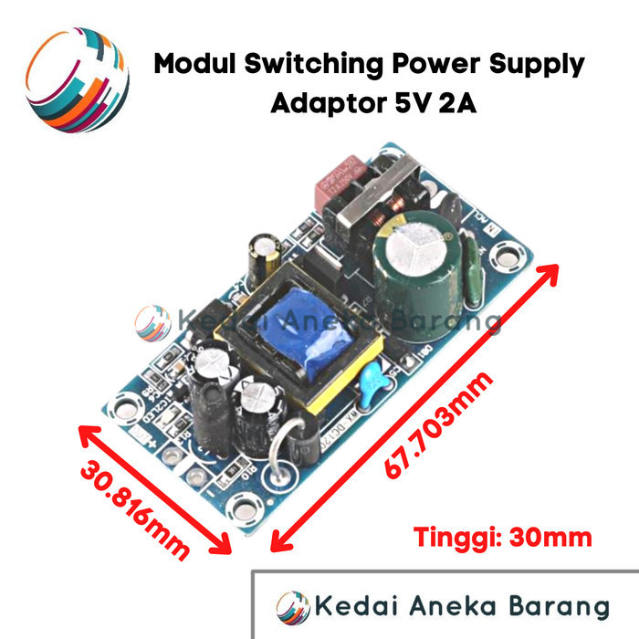 Module Modul Switching Power Supply 5V 2A AC-DC AC - DC Adaptor
