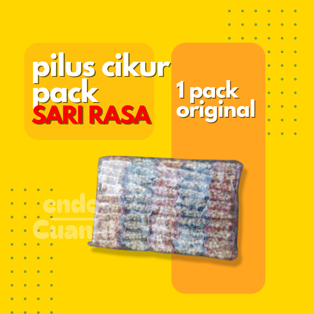 

1 PACK SUKRO CIKUR KEMASAN Pilus Cikur SARI RASA KLC Renceng isi 50 bks