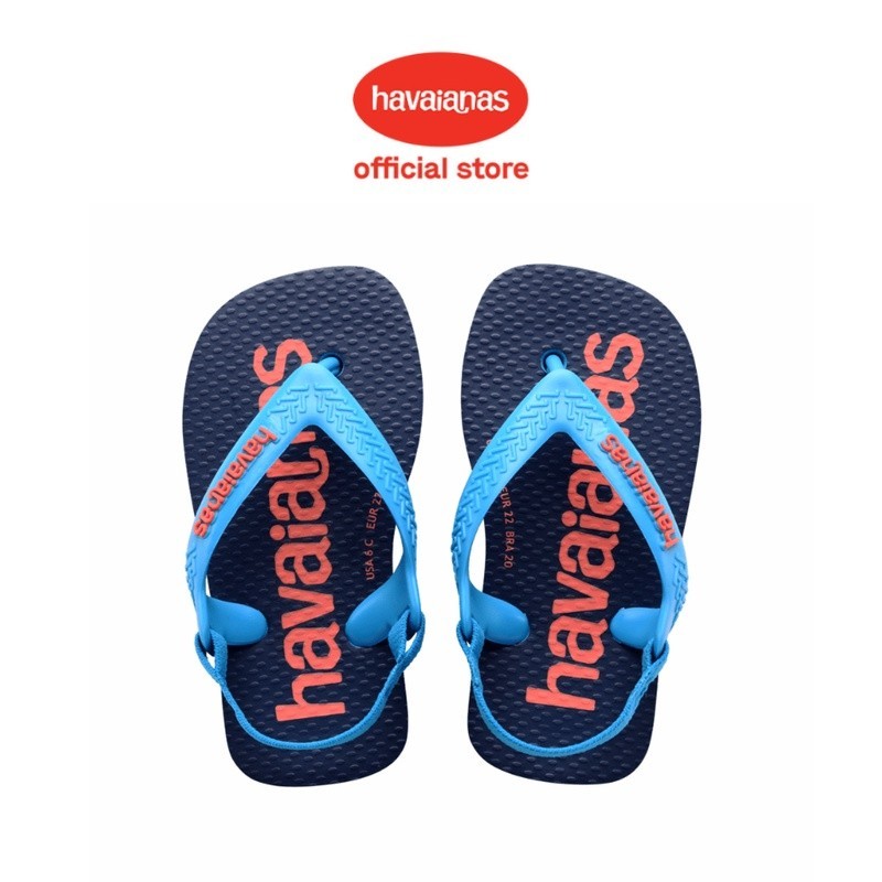 Havaianas Baby Logomania 0212-Turquoise - Sandal Anak
