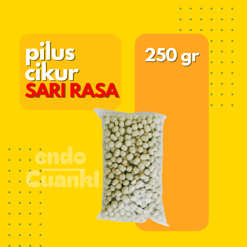 

250 Gr PILUS CIKUR SARI RASA Tiktak Kencur Pelengkap Baso Aci, Seblak dan Cuanki KLC GARUT