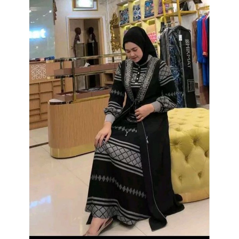 Diskon Terbaru Abaya Hikmat A9699-02 Original