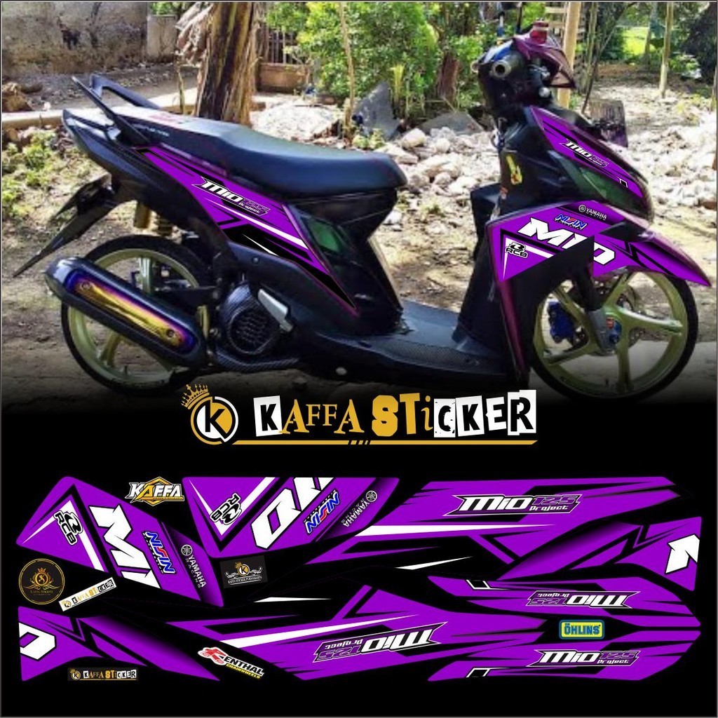 POLET VARIASI LIST Stiker Striping Lis MIO M3 / Mio Z / Mio 125 Sticker Yamaha Lis Variasi mio m3 un