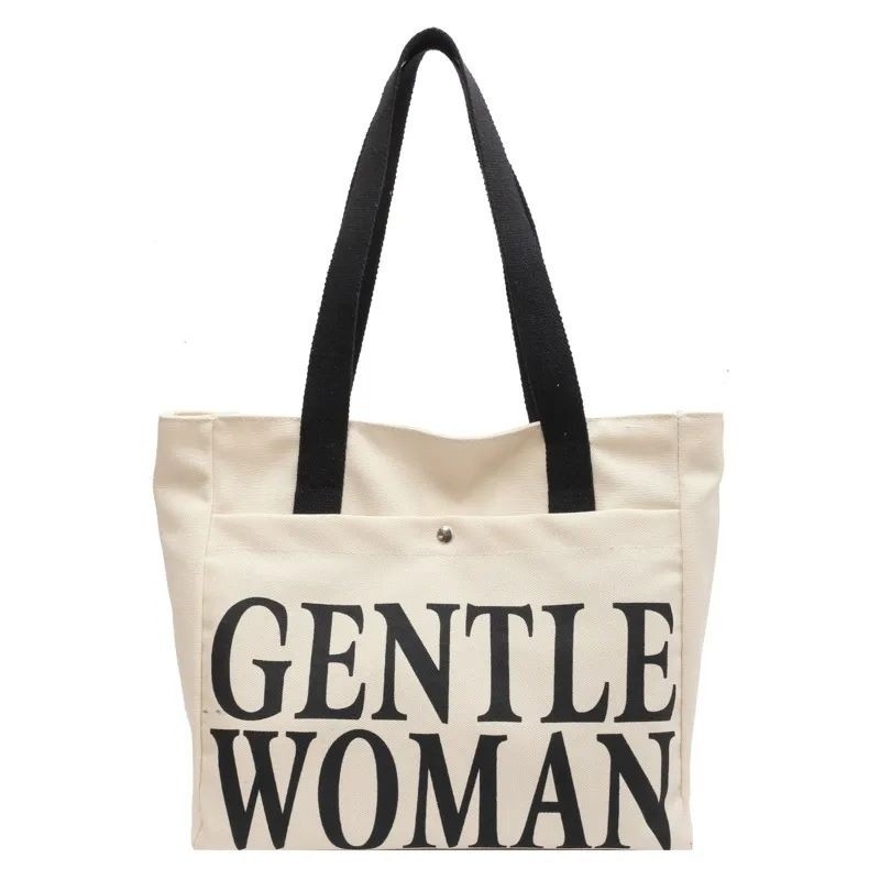 TOTEBAG KANVAS WANITA PAKAI RESLETING GENTEL WOMAN