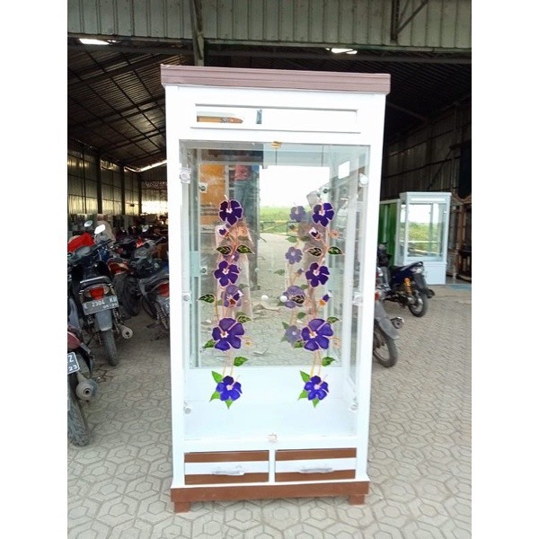 "( Bisa COD )" Lemari Hijab Lemari Gamis full gantungan 2 Pintu Minimalis termurah cirebon Brebes Ku