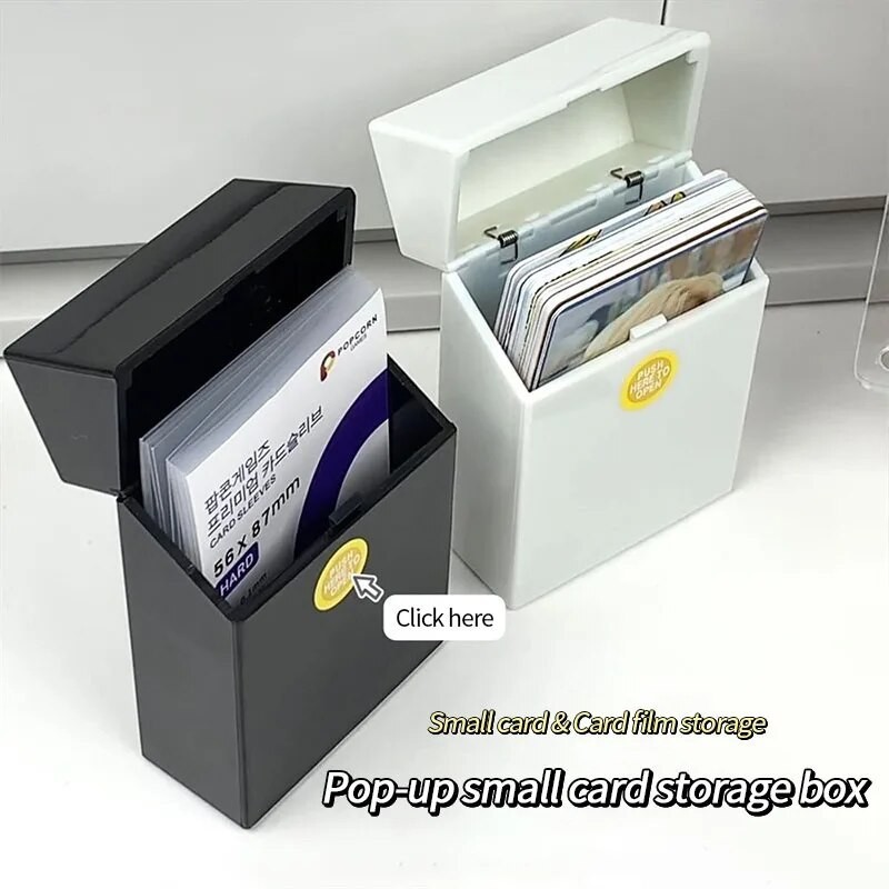 

Multiple Types Kpop Idol Card Storage 3 Inch Storage Box Portable Photocards Collection Organizer Case Packaging Supplies 포토카드용품
