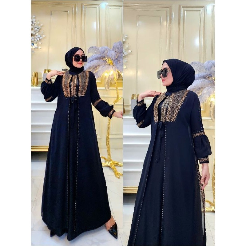 [COD]GAMIS ABAYA TURKEY ROMPI BUSUI MEWAH LENGAN BALON