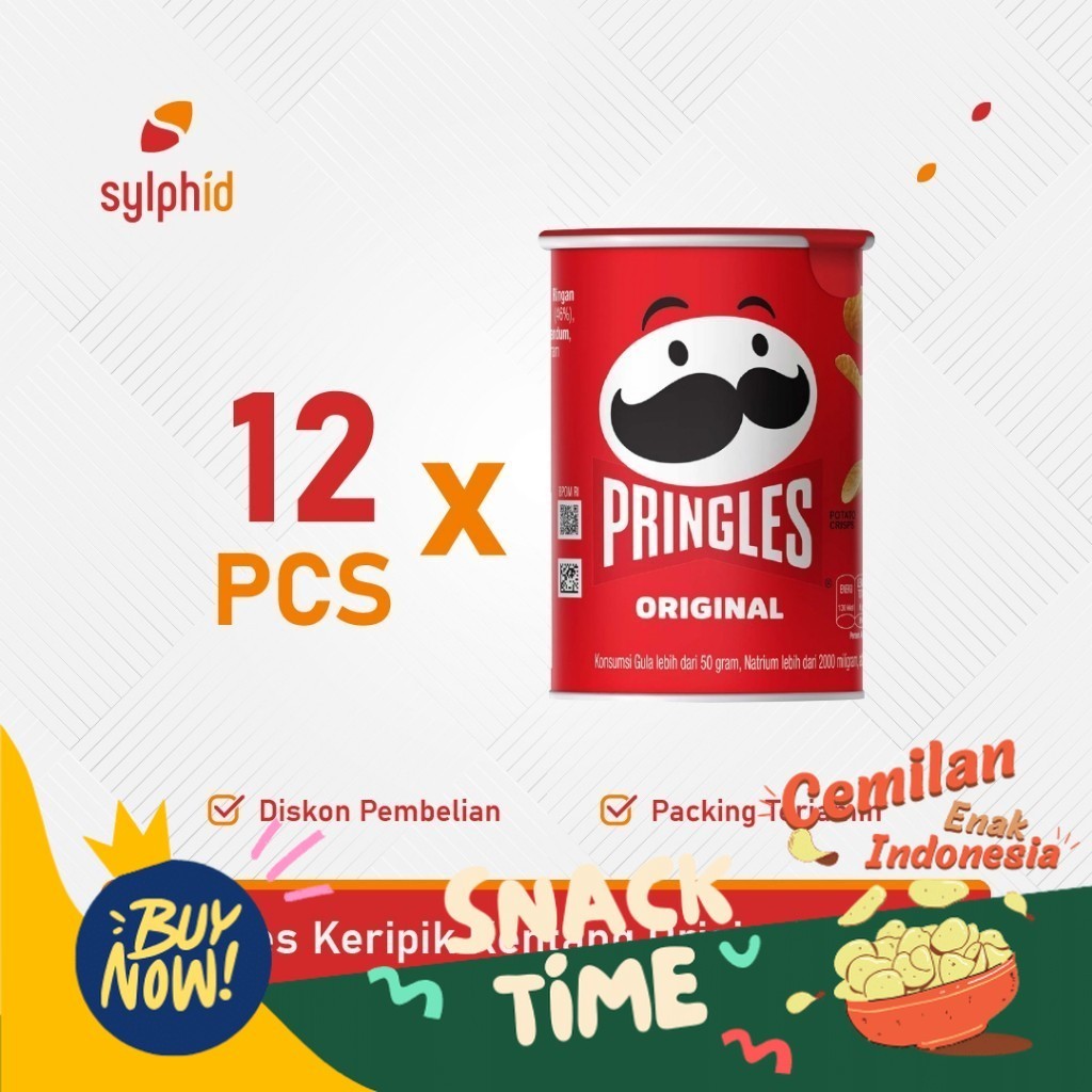 

PROMO SPESIAL 1 Dus Pringles Mini Original 42 gram / Keripik Kentang 1 Karton (12 pcs)