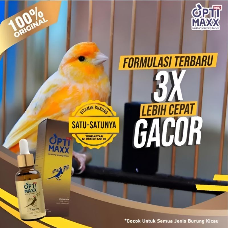 VITAMIN BURUNG KICAU OPTIMAXX SUPLEMEN JAWARA KICAU MANIA