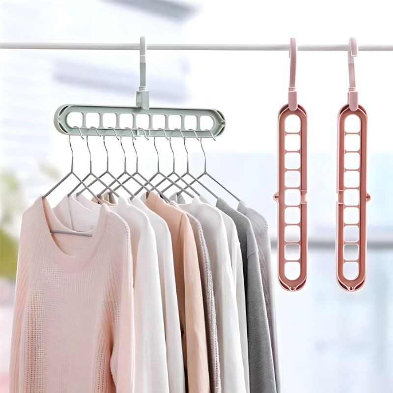 GANTUNGAN JEMURAN 9 LUBANG Gantungan Hanger Jemuran Hanger Jemuran Baju