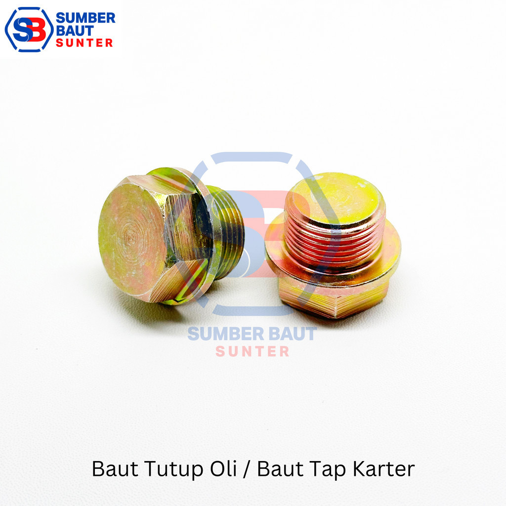 M22 x 1.50 x 12 Baut Tap Karter / Baut Tutup Oli Kunci 24
