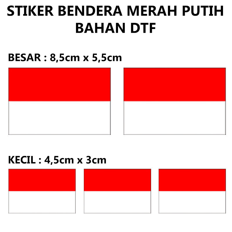 

EXD - Stiker Sticker Baju / Kaos Stiker Setrika Indonesia Stiker Sablon Bendera Indonesia Merah Putih