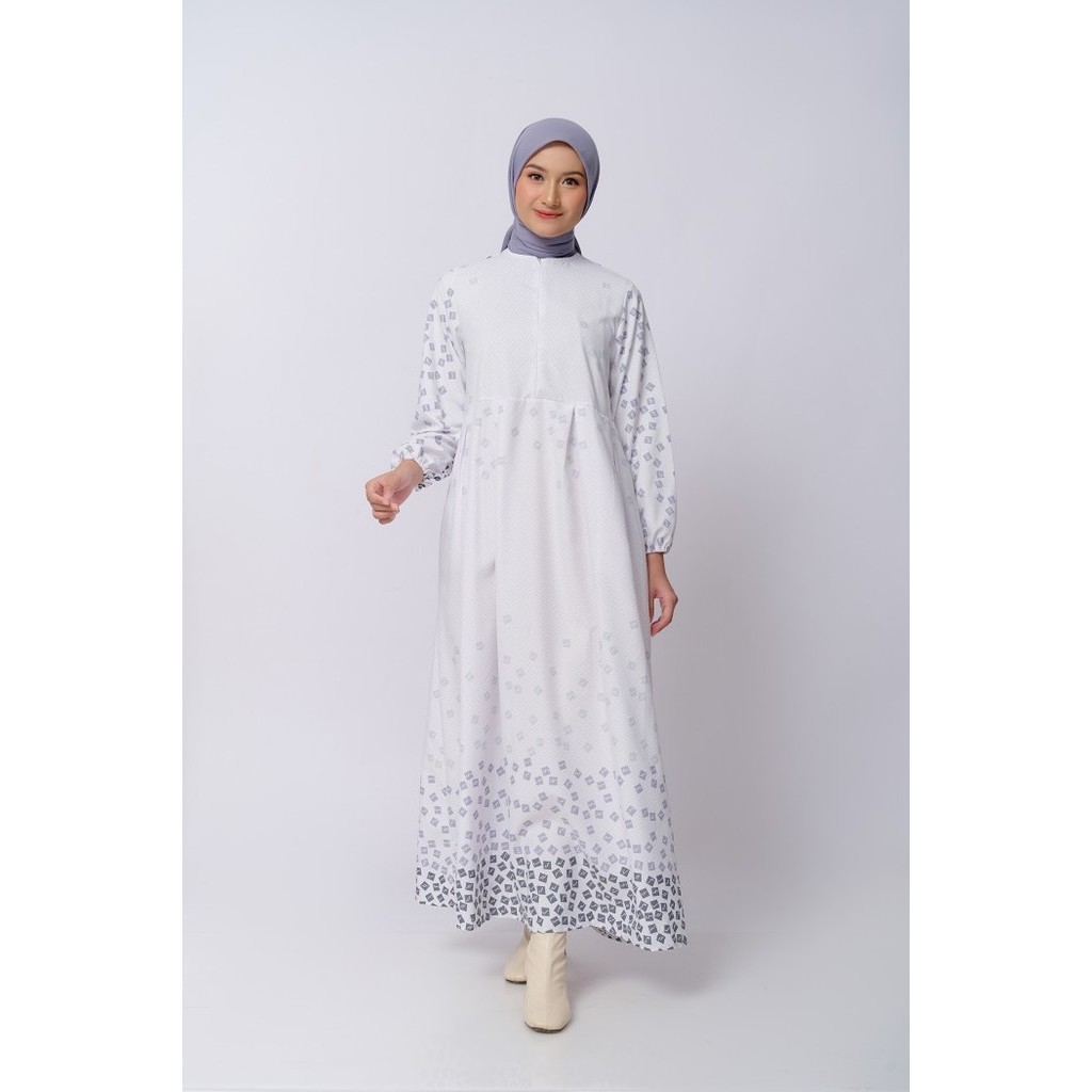 *PROMO*-Spesial Ramadhan ZM Zaskia Mecca - Flea Gamis - Aksara Nusantara - Edisi Lampung - LIGHT GRE