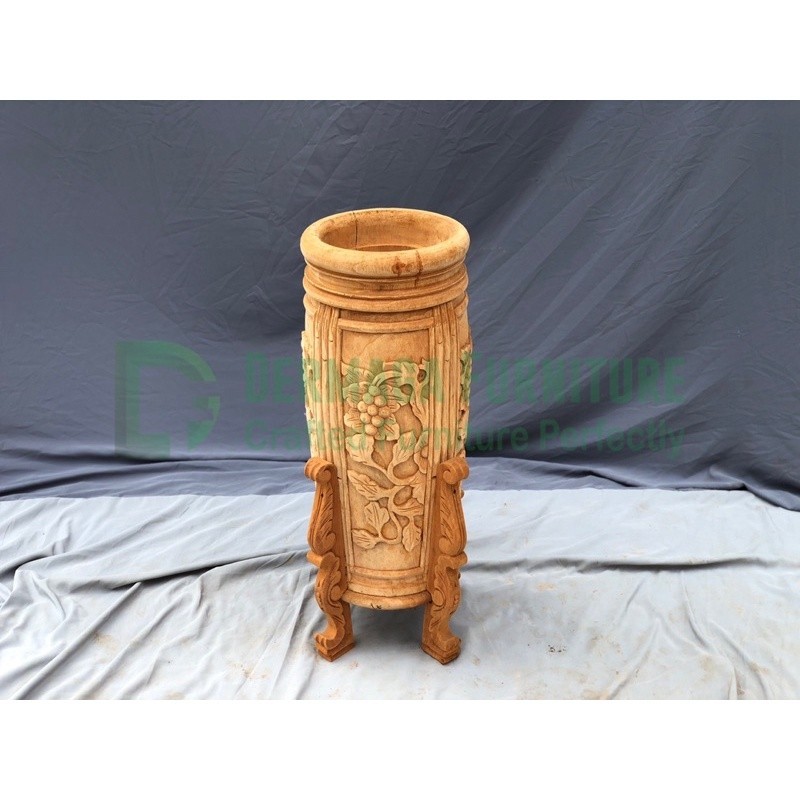 GUCI TEMPAT PAYUNG KAYU MAHONI GUCI UKIR GUCI DEKORASI RUANG TAMU GUCI TERAS NADELLAAN FURNITURE JEP