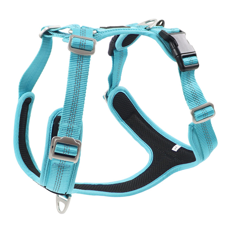 Aksesori Aloi Aluminium H Mesh Dapat Disesuaikan Harness Anjing untuk Anjing Kecil Sedang Besar