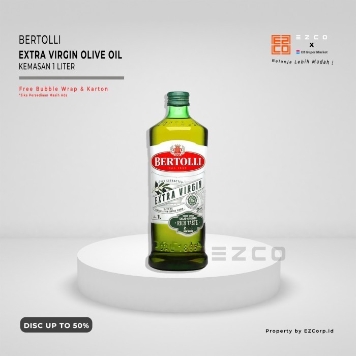 

BERTOLLI EXTRA VIRGIN OLIVE OIL KEMASAN BOTOL 1 LITER