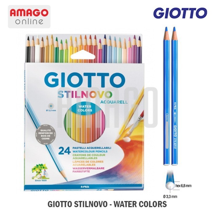 

Pensil Warna GIOTTO Stilnovo Acquarell - Cardboard - 24 warna - 255800