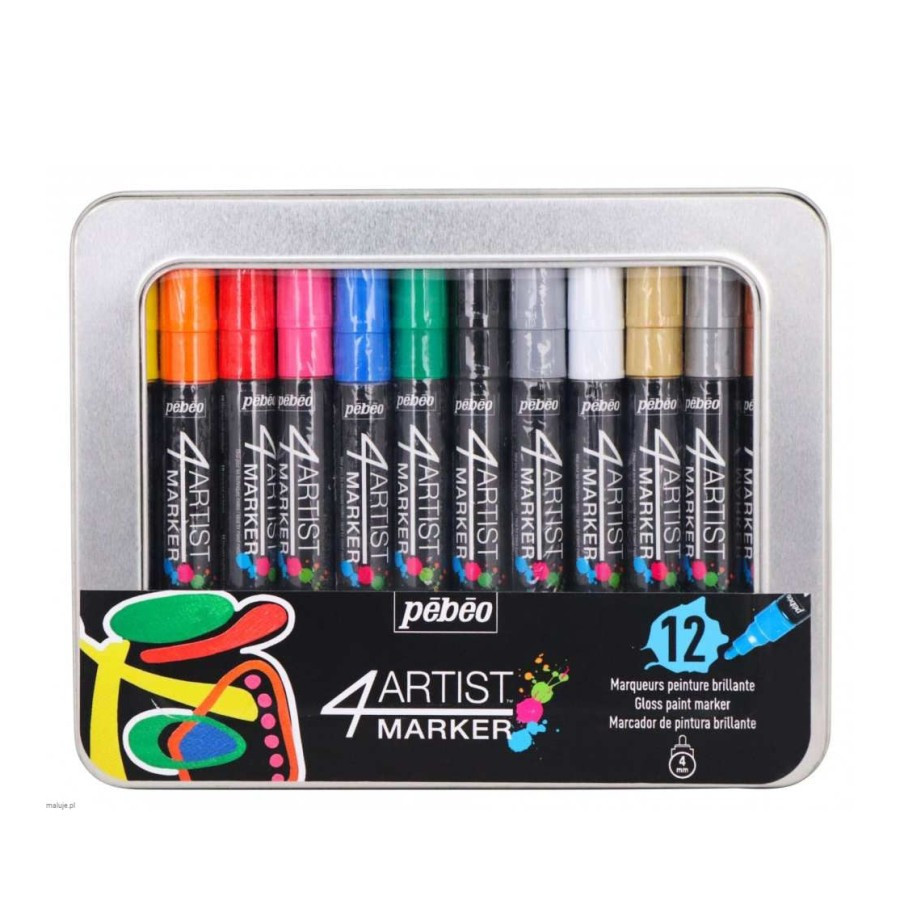 

Pebeo 4Artist Acrylic Marker Metal Box Set Spidol Permanen