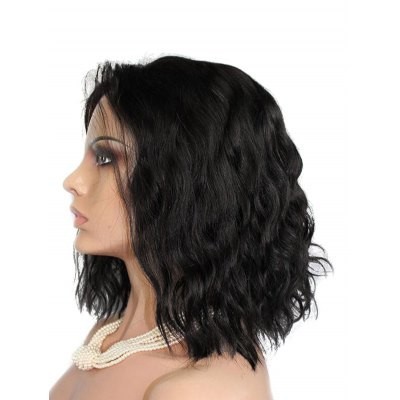 Wig Sintetis Seksi Bergelombang Berbulu Pendek