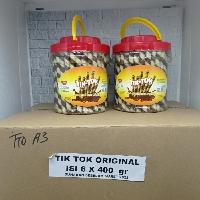 

GLK Tik tok wafer stick original 400g 1dus isi 6toples