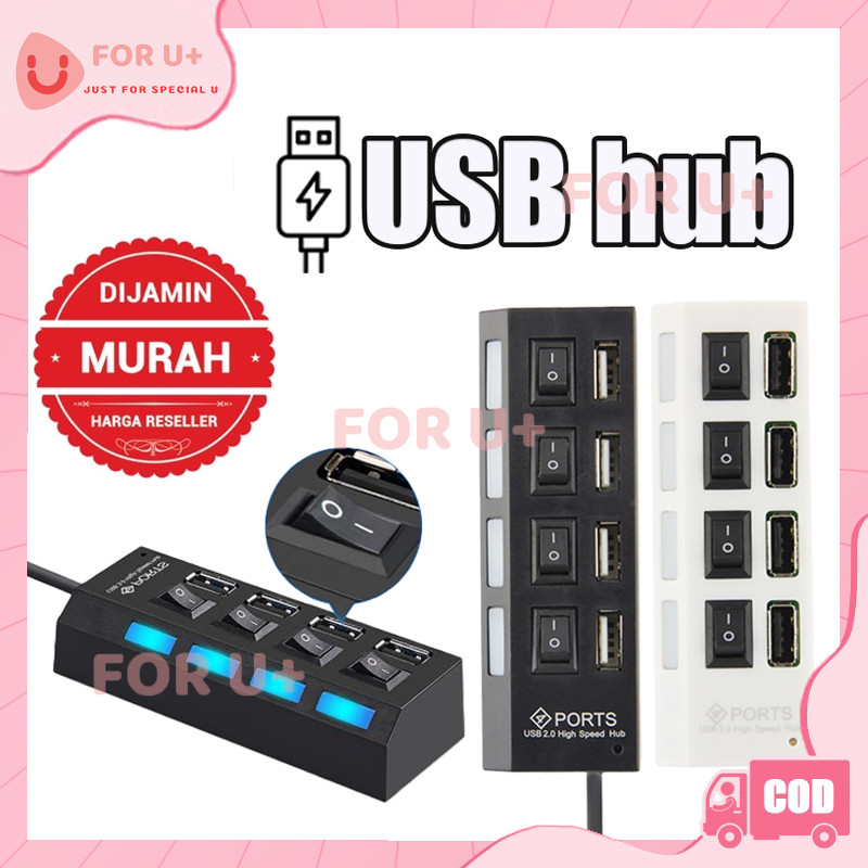 Sambungan USB Extension 4 Port / Saklar Usb Hub 4 in 1 Sambungan