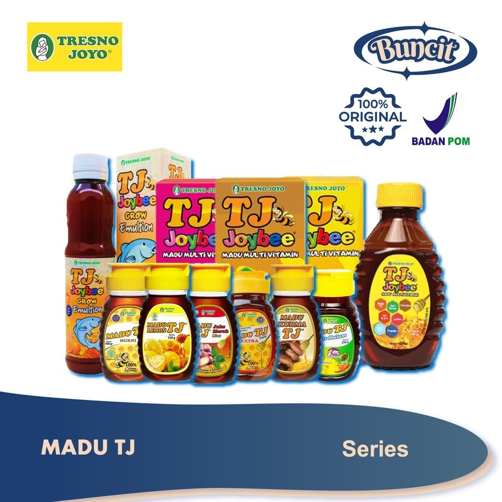 

Madu TJ Series / TJ Murni / TJ Super / TJ Joybee / TJ Panas Dalam / TJ Grow / TJ Jahe Merah